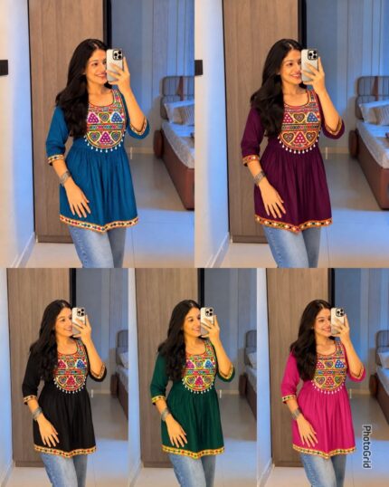 Women's Navratri Special Short Kurti