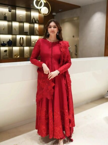 Women Silk Anarkali Set